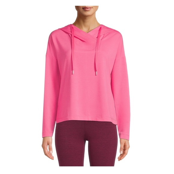 AVIA Womens Hoodie Size Small 4-6 Pink Side Slits New - Picture 2 of 6